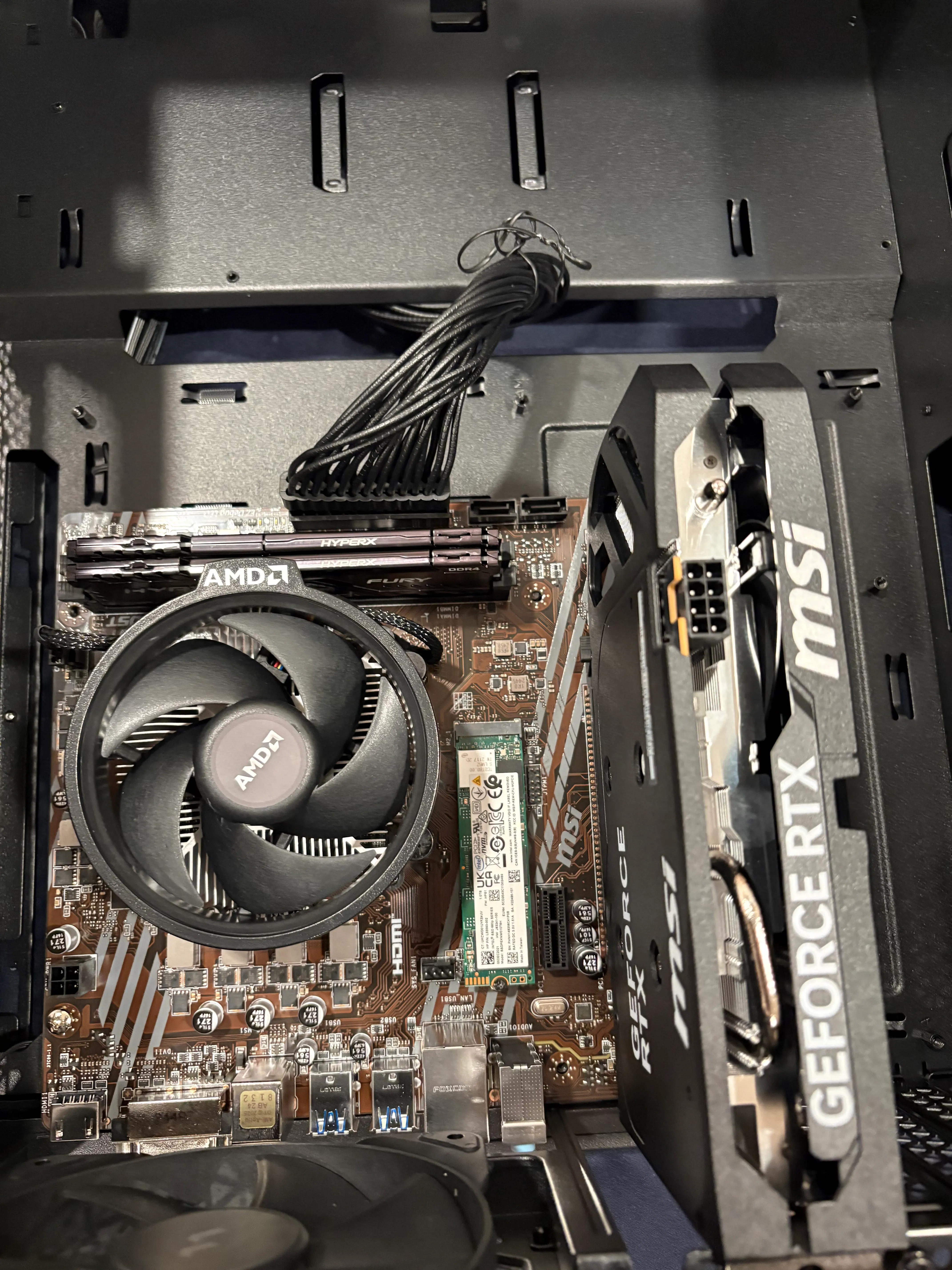 The completed build